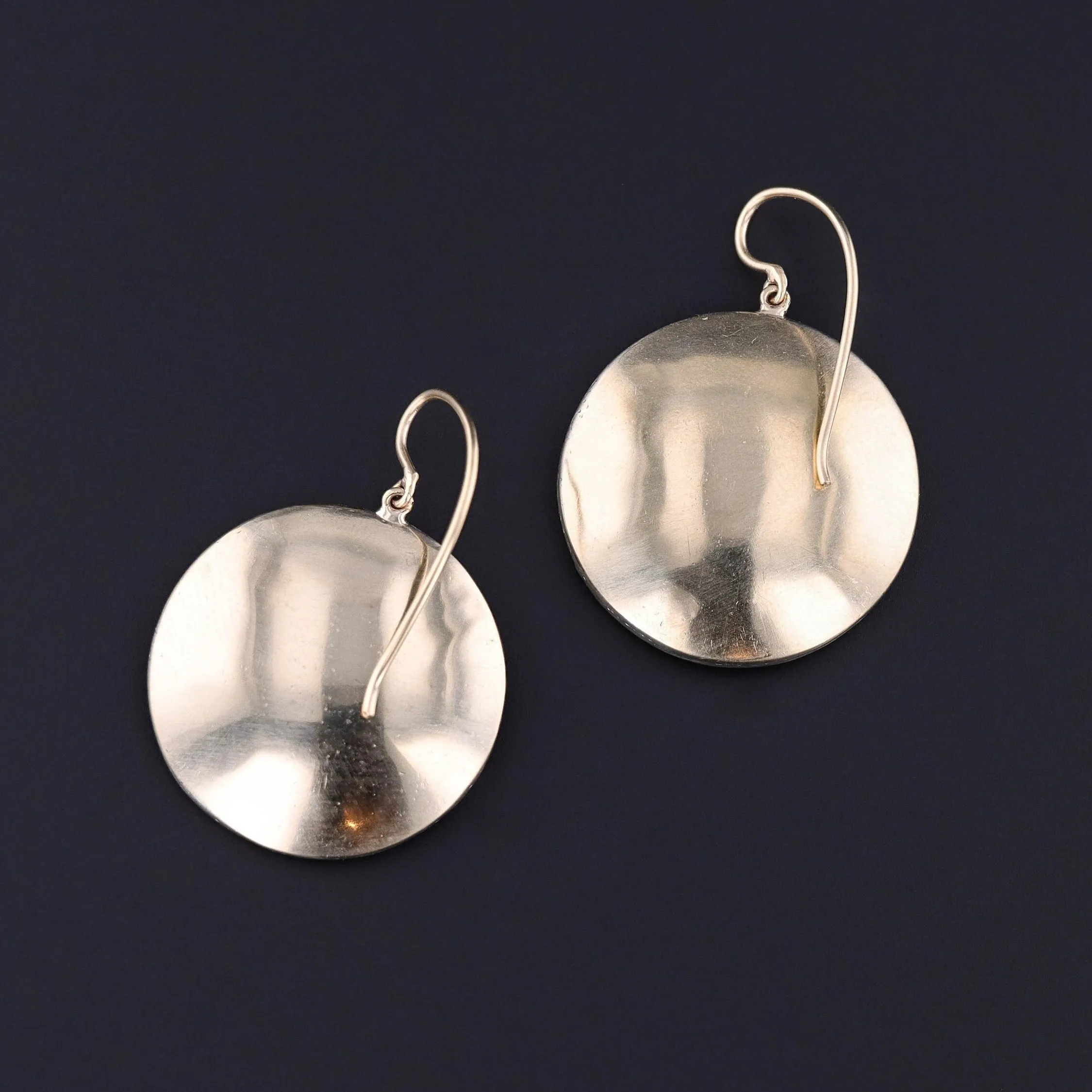 Antique Shakudo Conversion Earrings