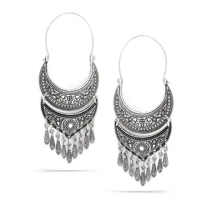 ANTIQUE SILVER DROP EARRINGS #SQ2013 (MF5)
