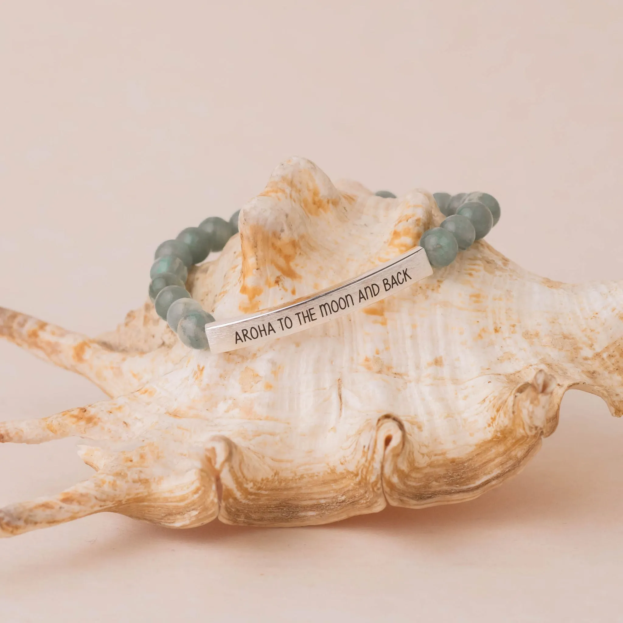Aroha to the Moon and Back Bracelet - Amazonite