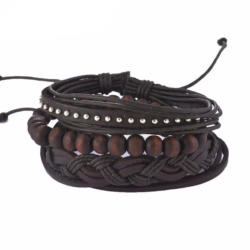 BARD Leather & Wood Bracelet