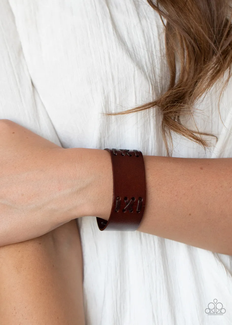Batters Up Brown Paparazzi Bracelet