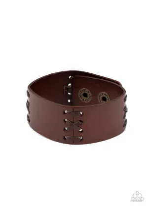Batters Up Brown Paparazzi Bracelet