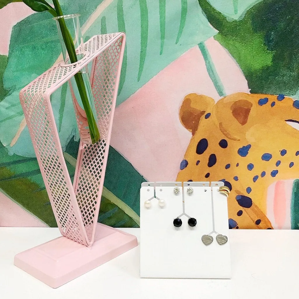 Bedside Earring Holder - White