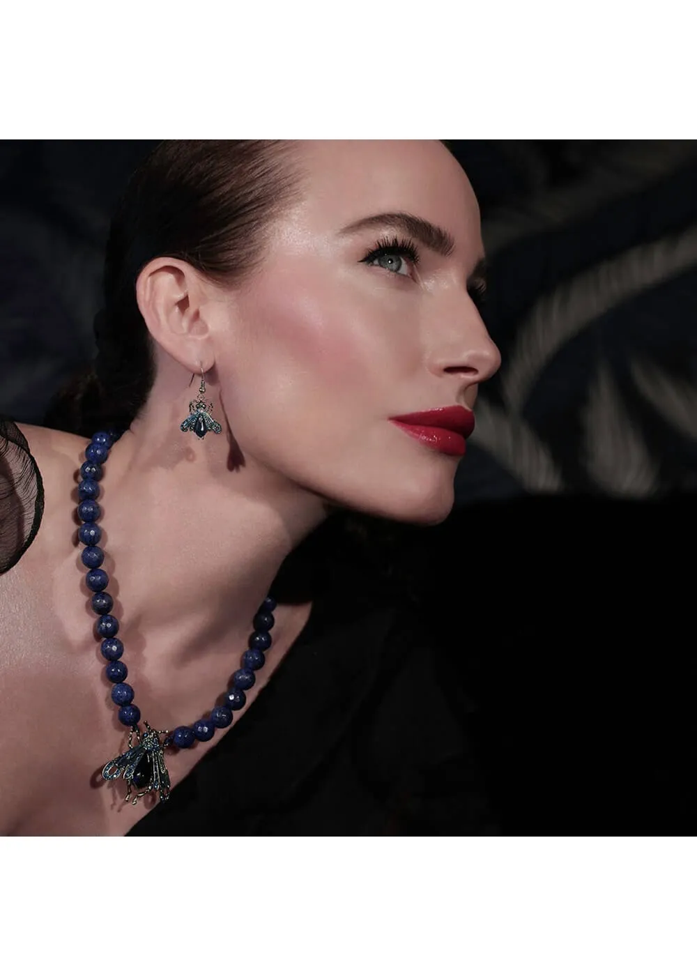 Bill Skinner Vintage Moth Drop Earrings