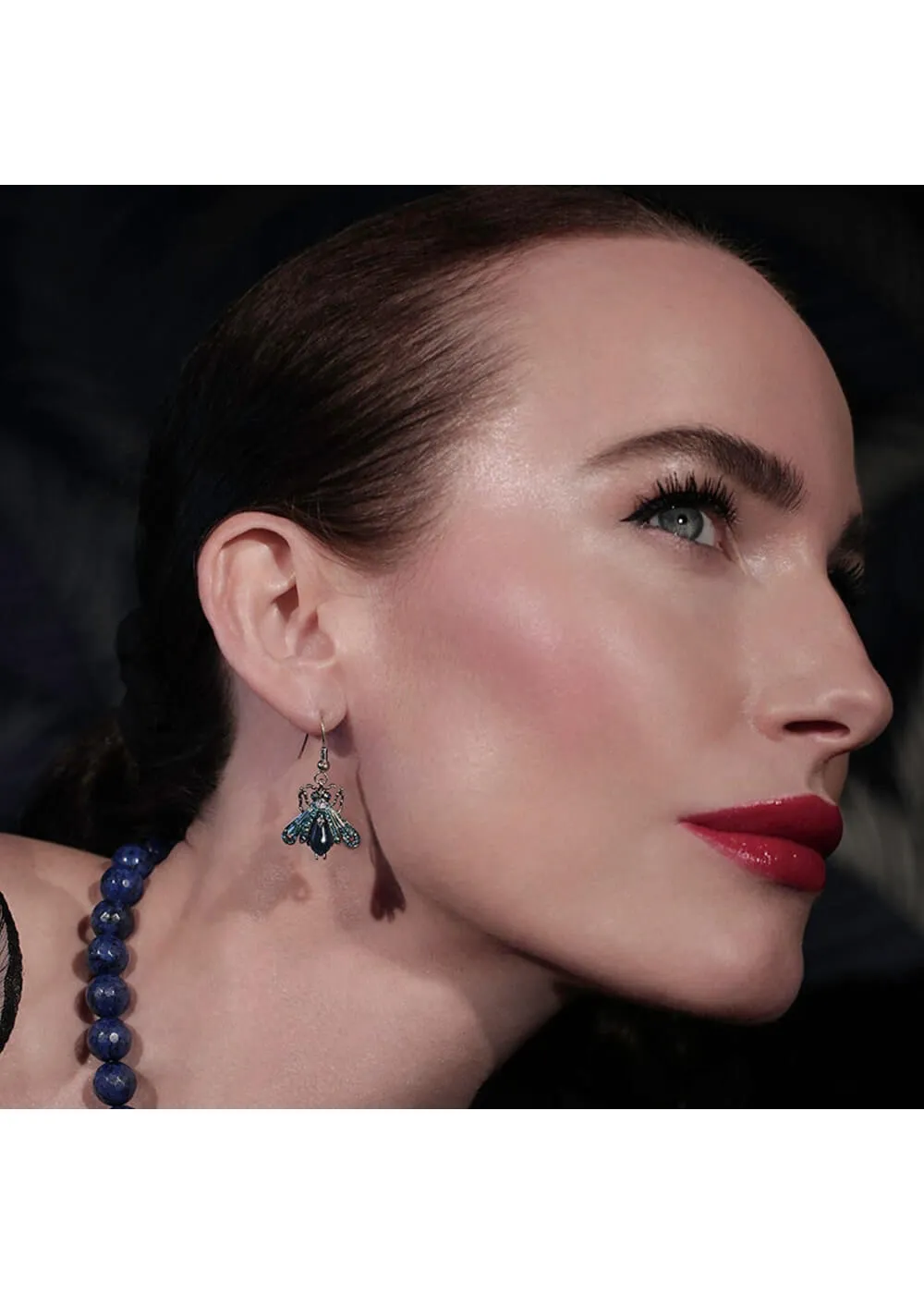 Bill Skinner Vintage Moth Drop Earrings