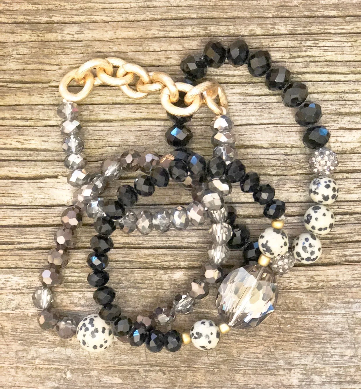 Black Beauty Bracelet Stack