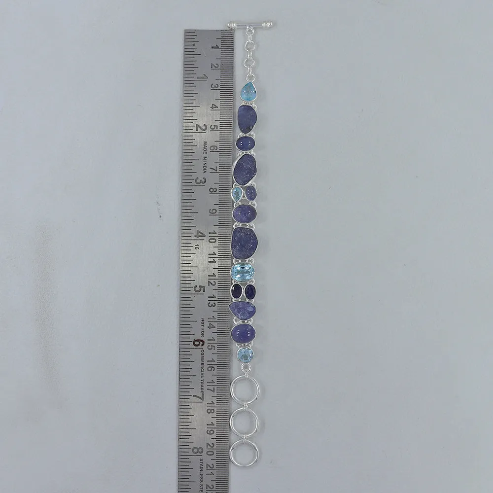 Blue Raw Tanzanite Bracelets