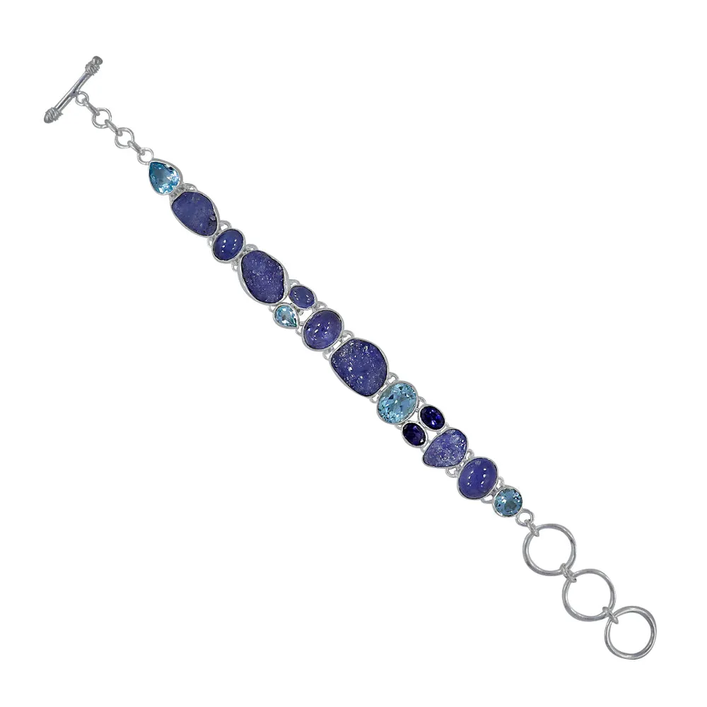 Blue Raw Tanzanite Bracelets