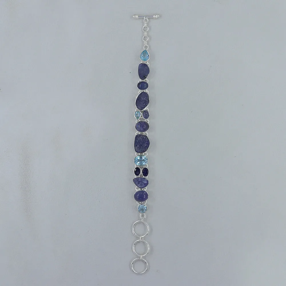 Blue Raw Tanzanite Bracelets