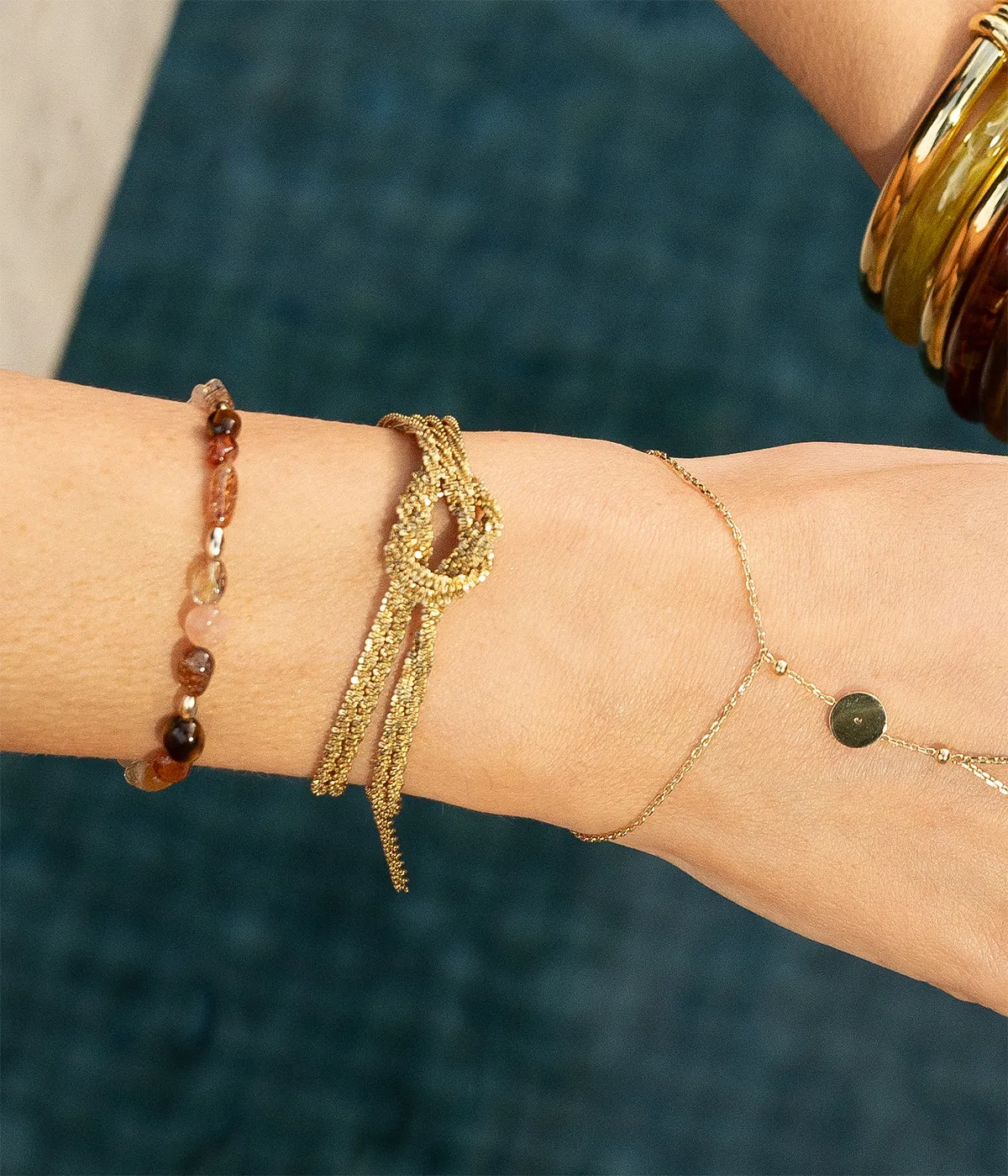 Bracelet Alison (Acier doré)