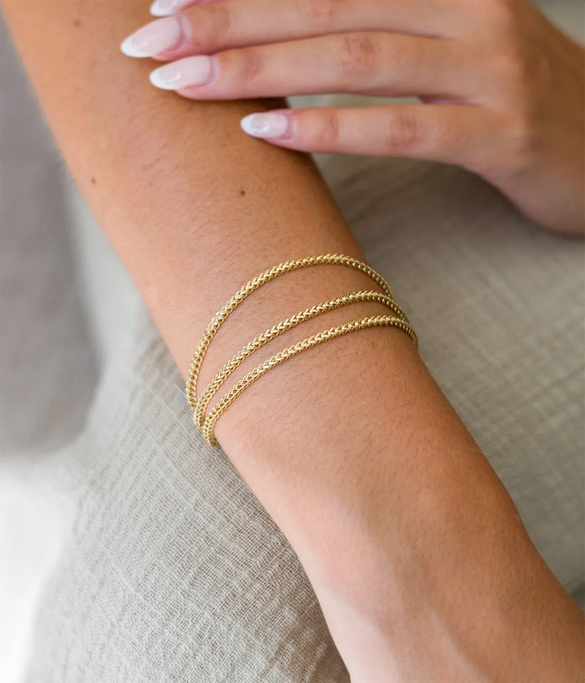 Bracelet Doble (Acier doré)