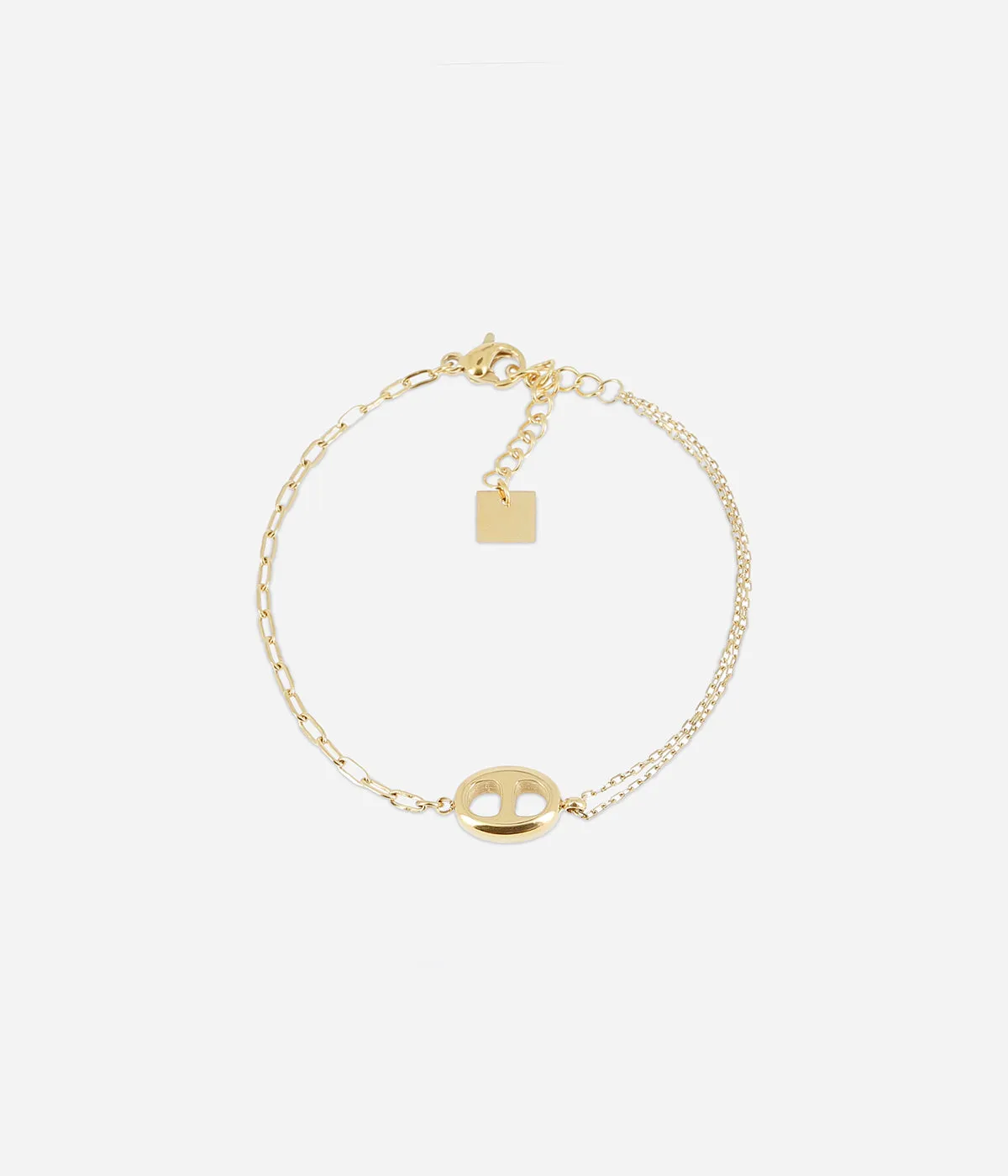 Bracelet Flint (Acier doré)