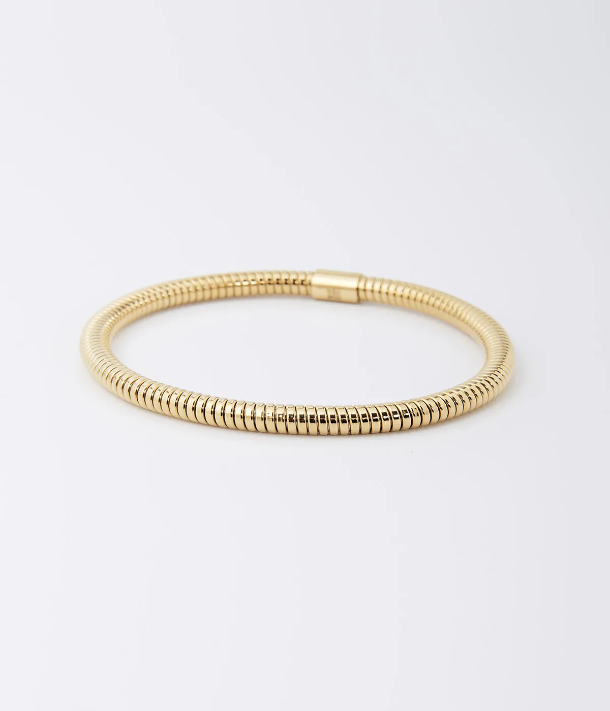 Bracelet Jonc Opale (Acier doré)