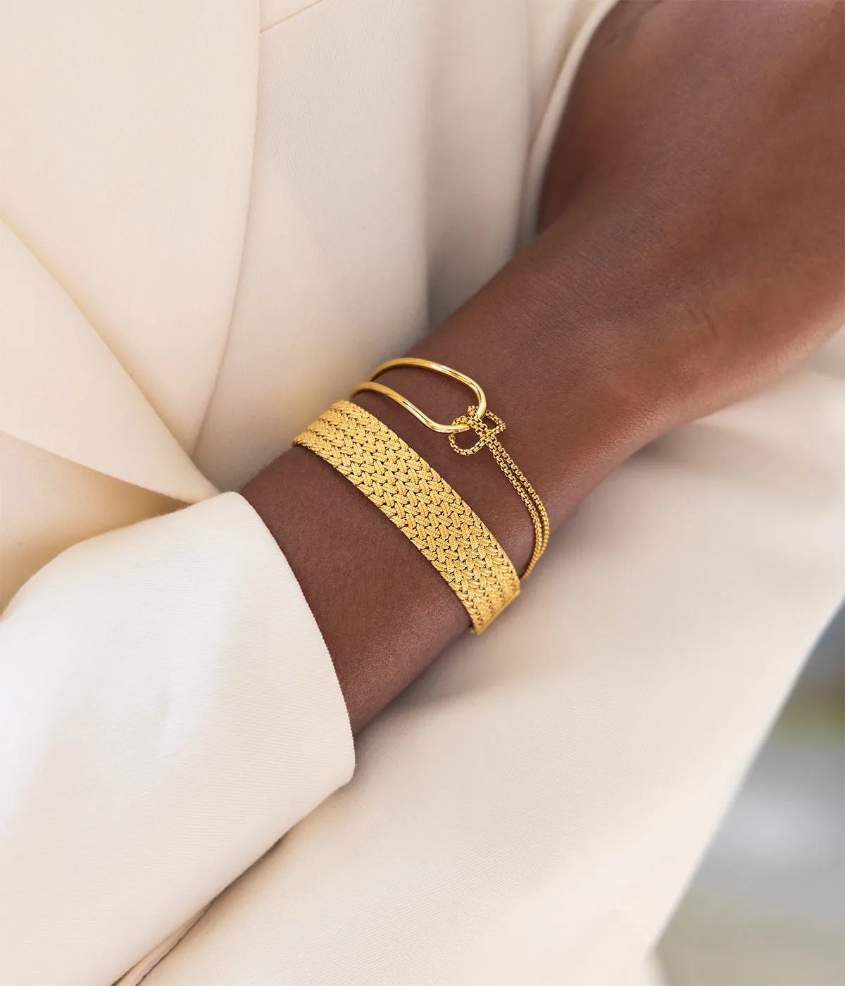 Bracelet Loelia (Acier doré)