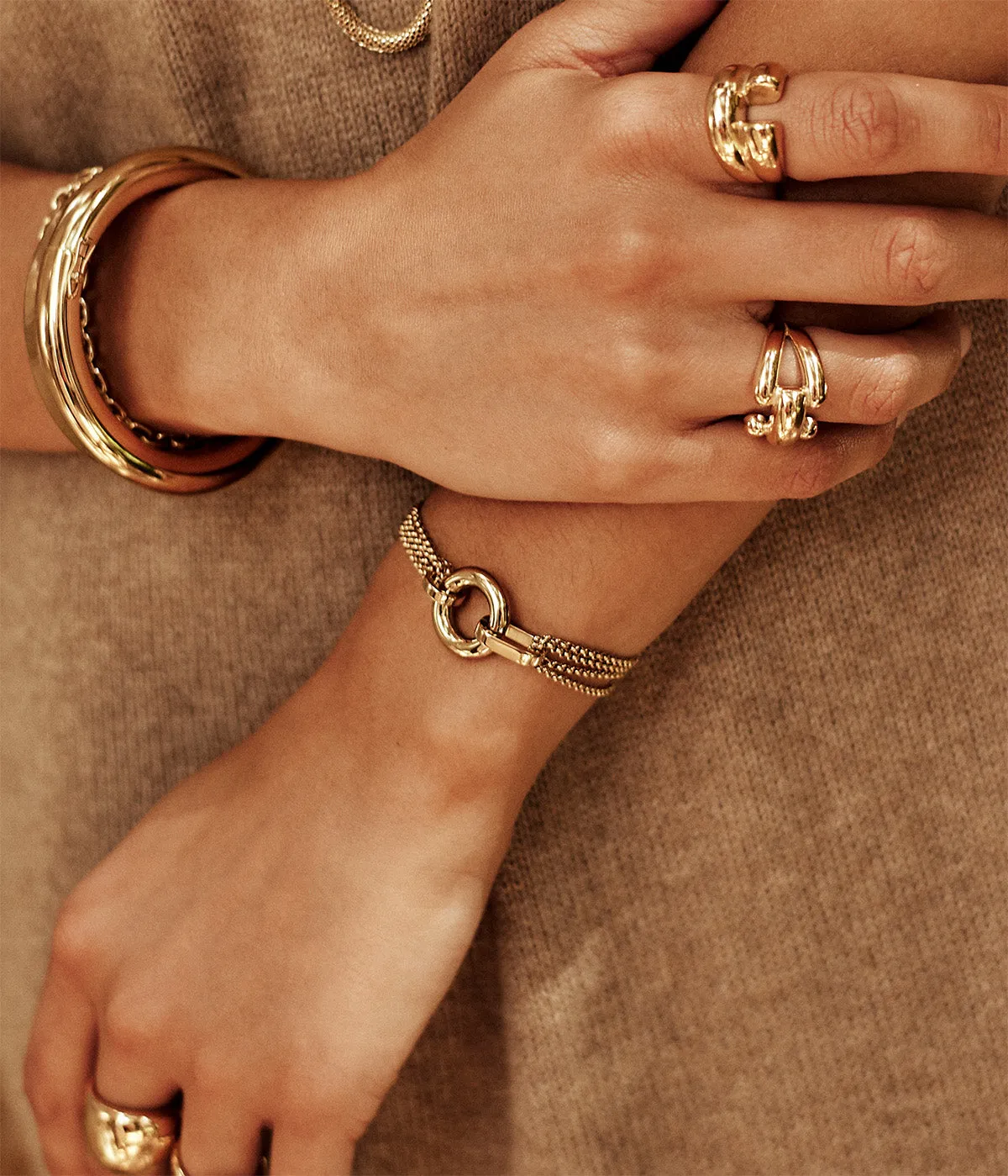 Bracelet Mantessa (Acier doré)
