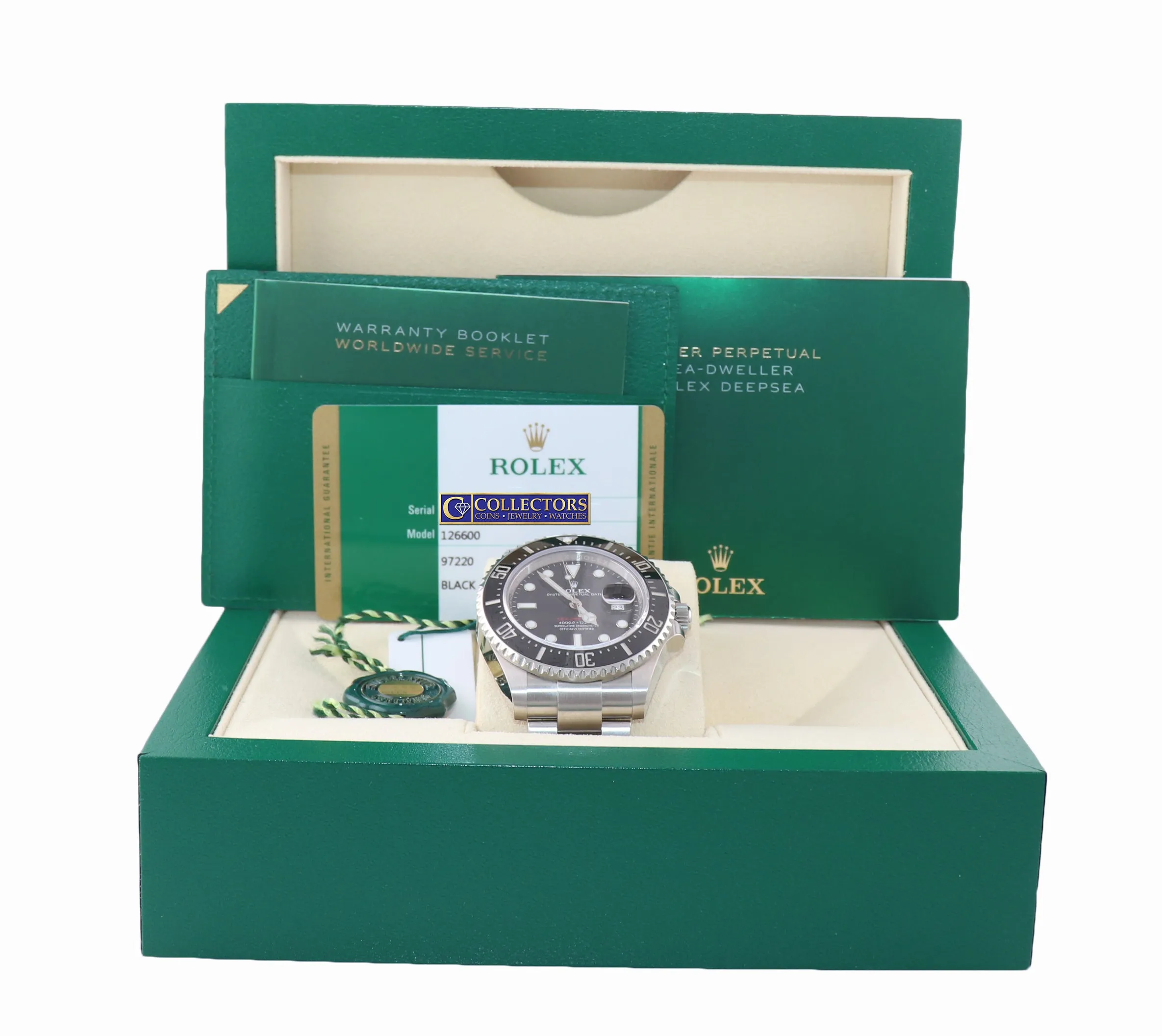 BRAND NEW 2019 PAPERS Mark II Rolex Red Sea-Dweller 43mm 126600 Steel Watch Box