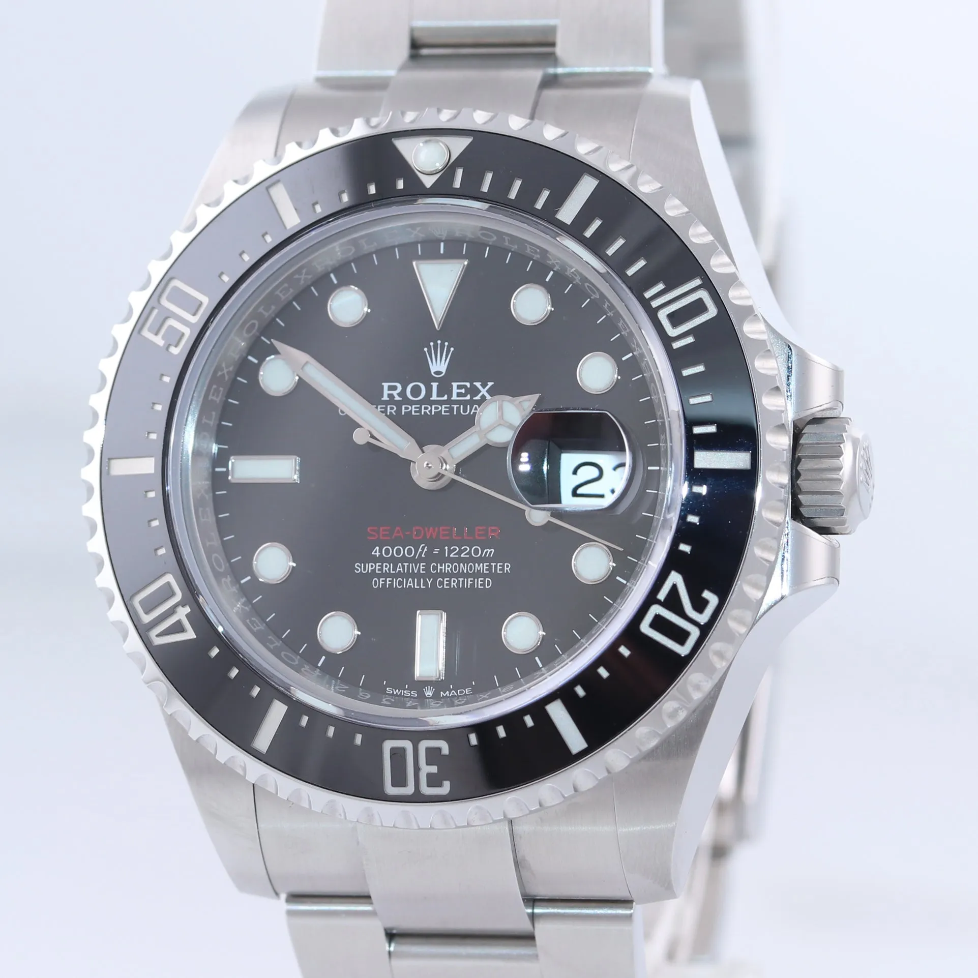 BRAND NEW 2019 PAPERS Mark II Rolex Red Sea-Dweller 43mm 126600 Steel Watch Box