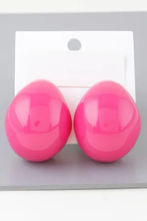 Bright Retro Dome Earrings