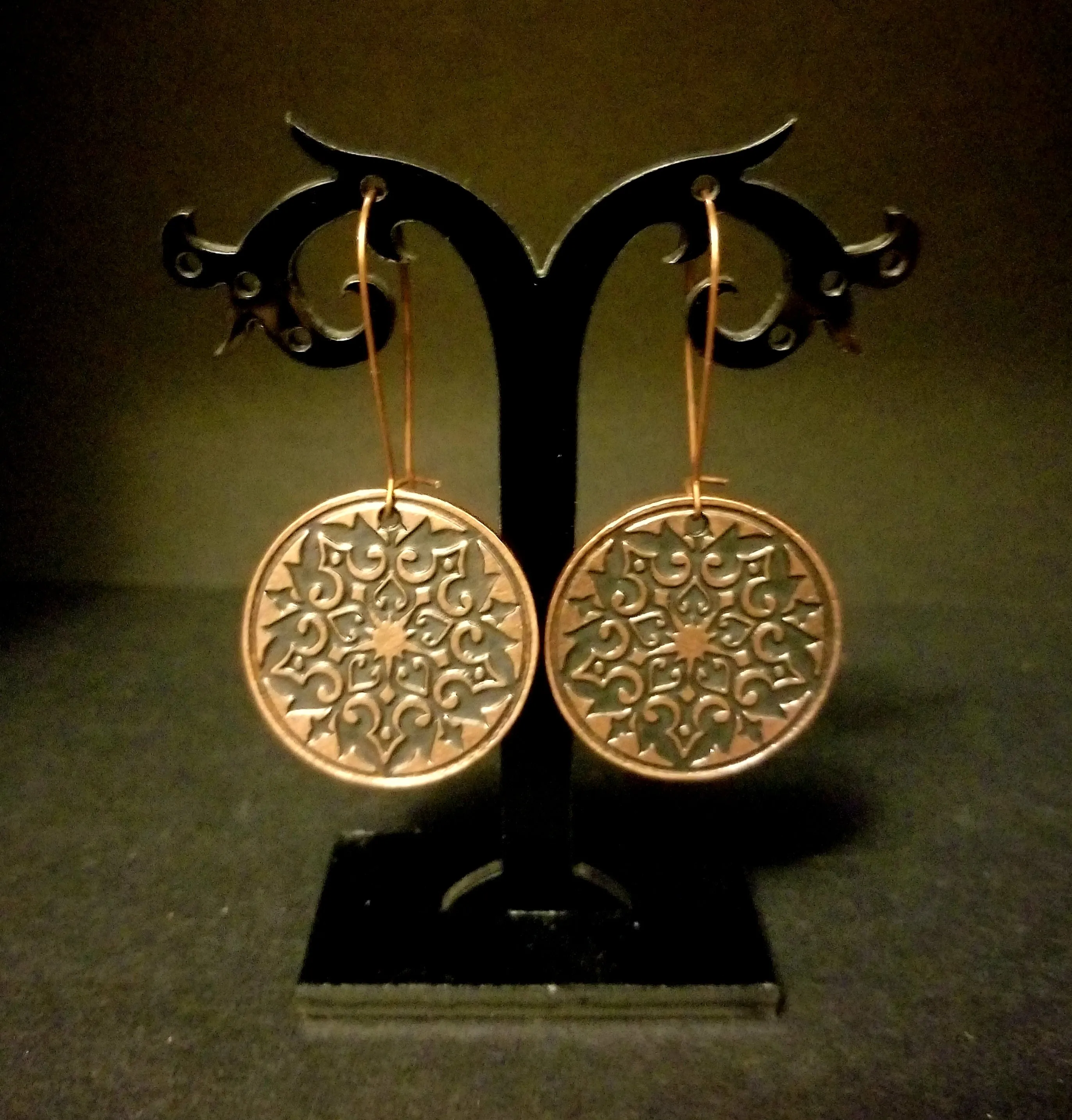 Brittany Antique Copper Earrings