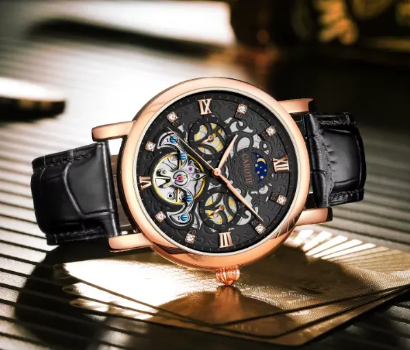 Business Leather Strap, Mechanical Automatic Watch