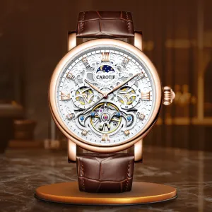 Business Leather Strap, Mechanical Automatic Watch