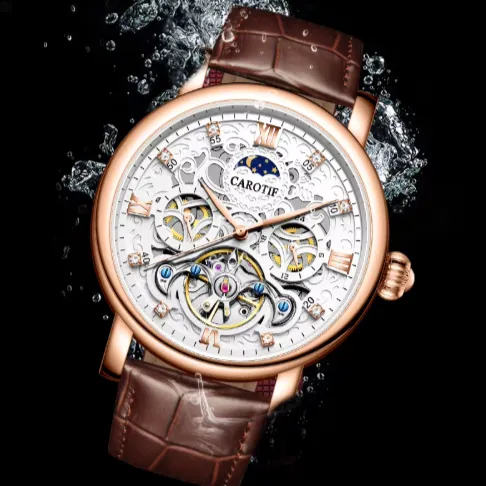 Business Leather Strap, Mechanical Automatic Watch