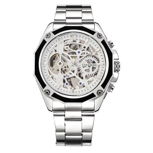 Business Men's Mechanical Automatic Skeleton Watches