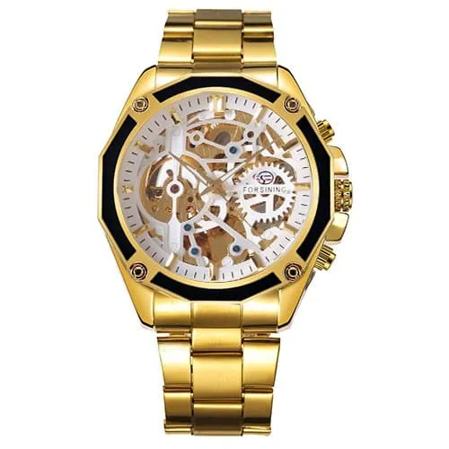 Business Men's Mechanical Automatic Skeleton Watches
