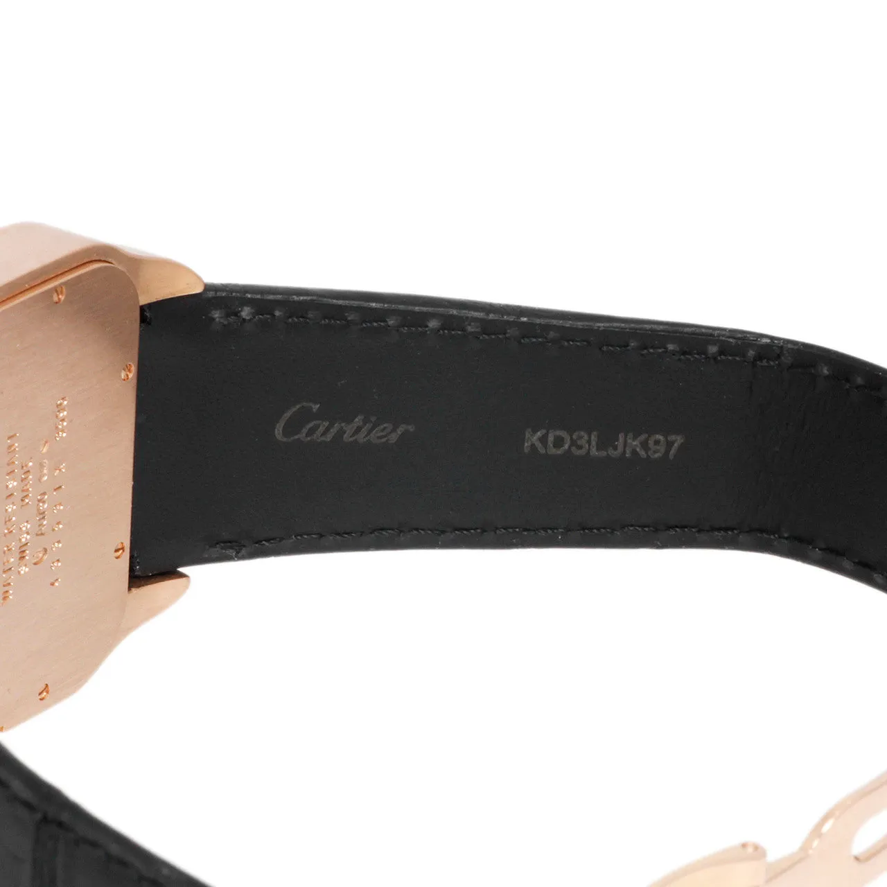 Cartier 18K Rose Gold Santos Dumont Power Reserve W2020067