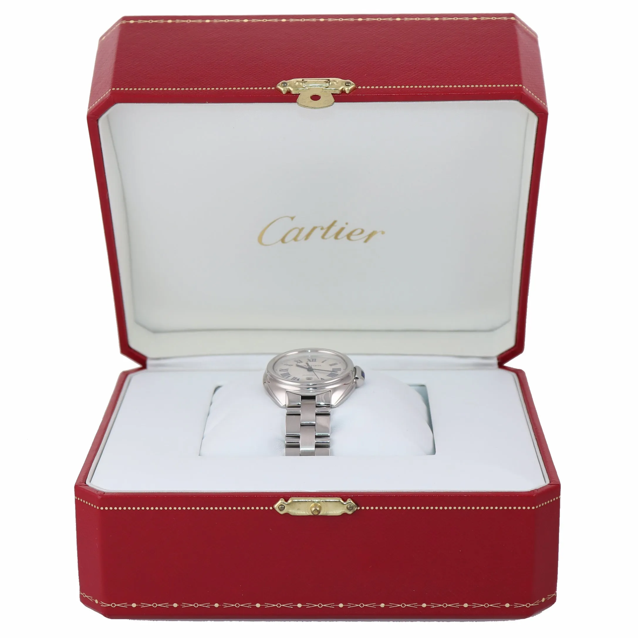 Cartier Clé Cle Automatic WSCL0005 3867 31mm Stainless Steel Watch Box Papers