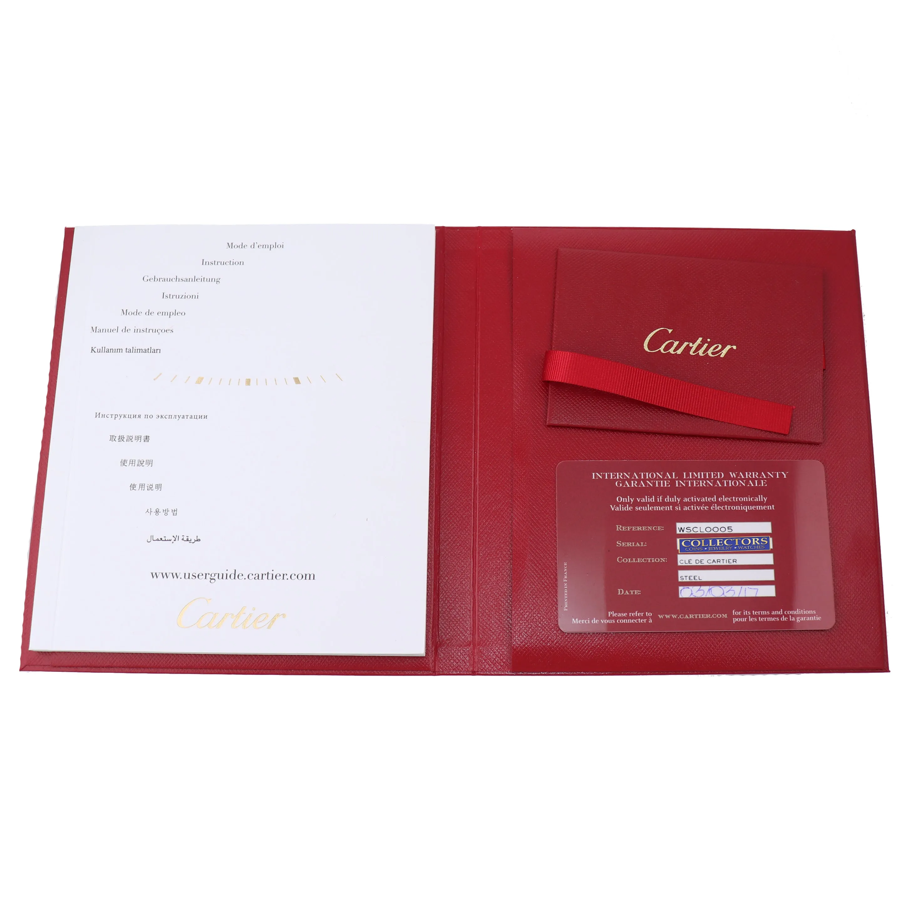 Cartier Clé Cle Automatic WSCL0005 3867 31mm Stainless Steel Watch Box Papers