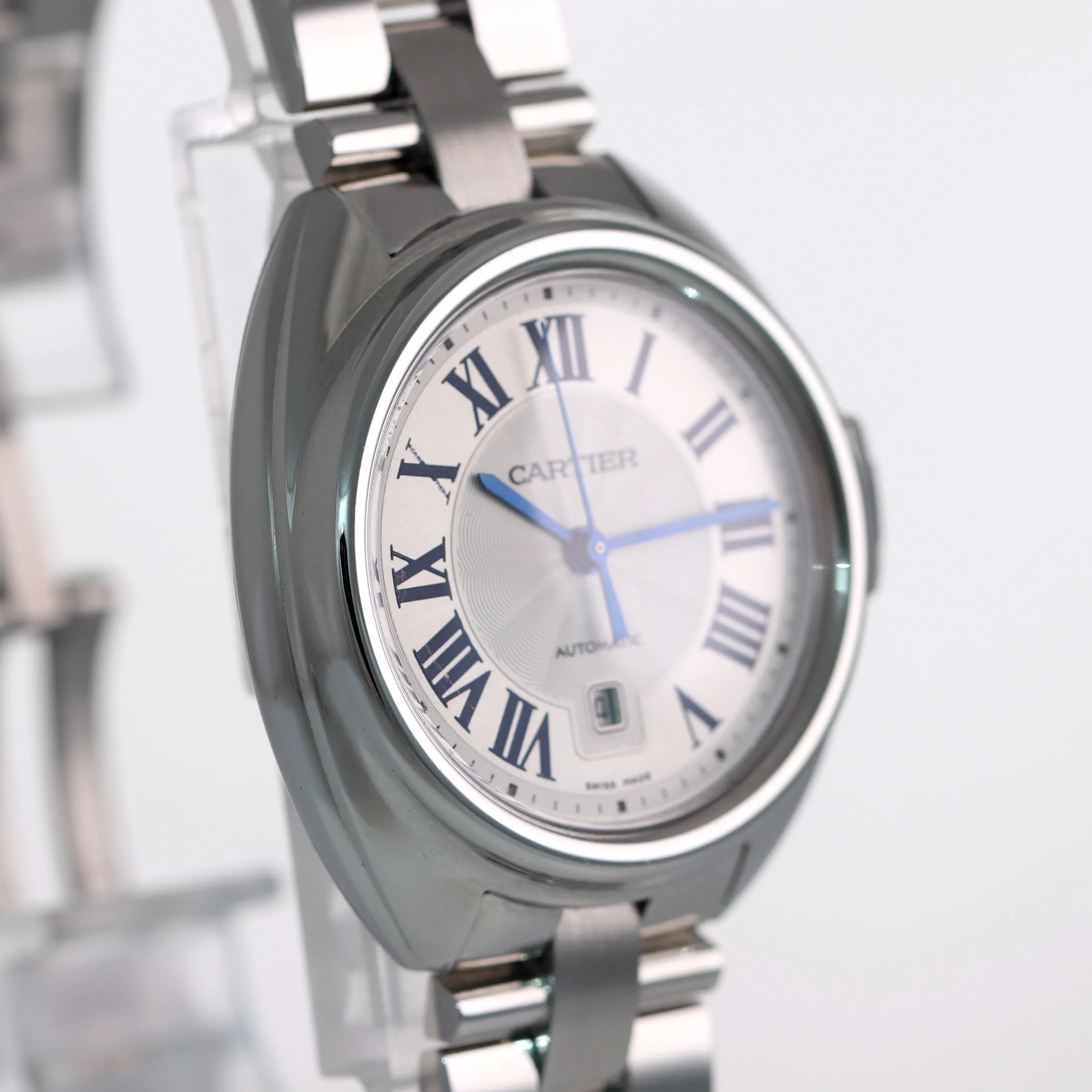 Cartier Clé Cle Automatic WSCL0005 3867 31mm Stainless Steel Watch Box Papers