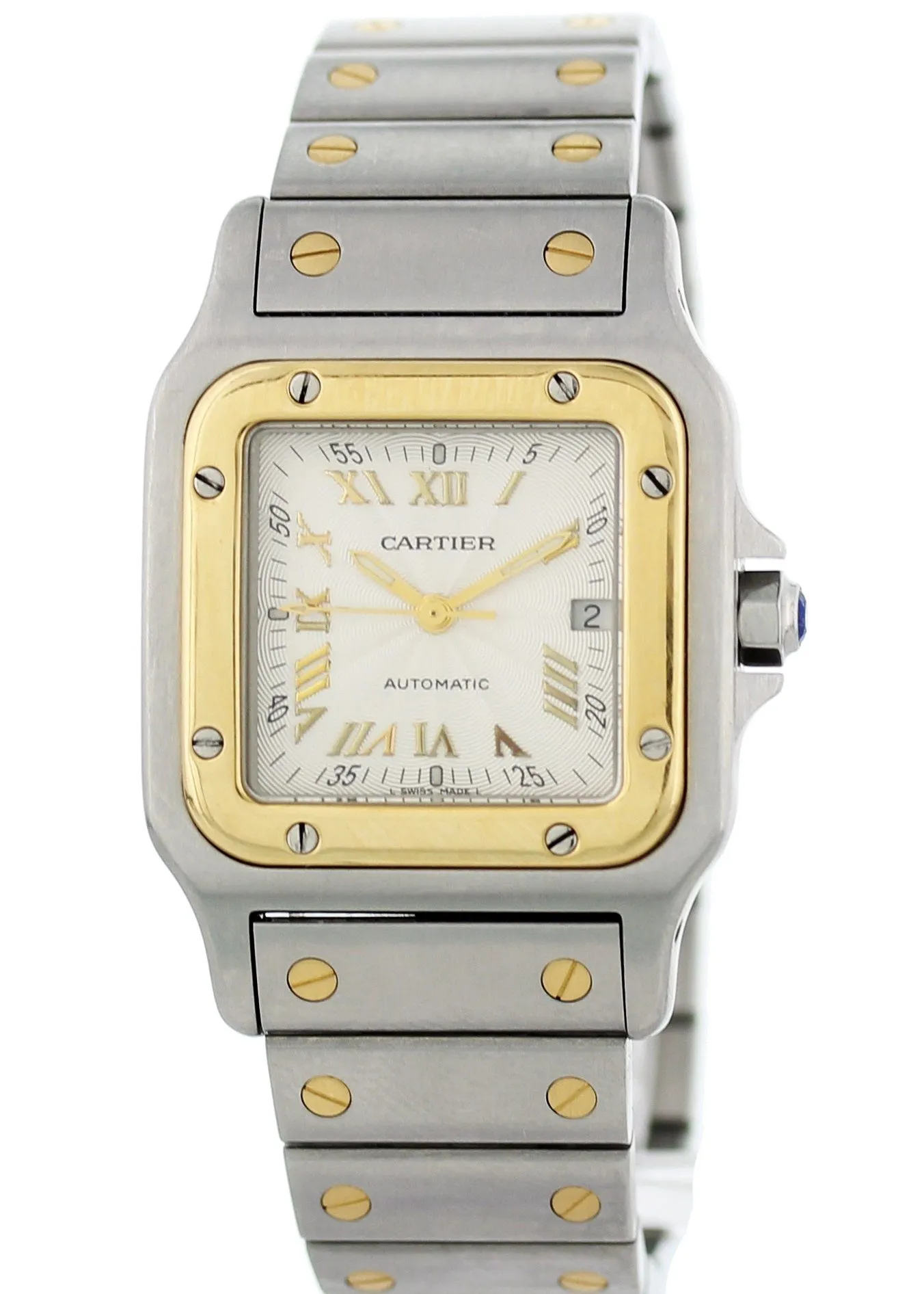 Cartier Santos Galbee W20041C4 Two Tone Ladies Watch