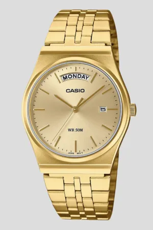 CASIO VINTAGE MTPB146G-9A WATCH - GOLD