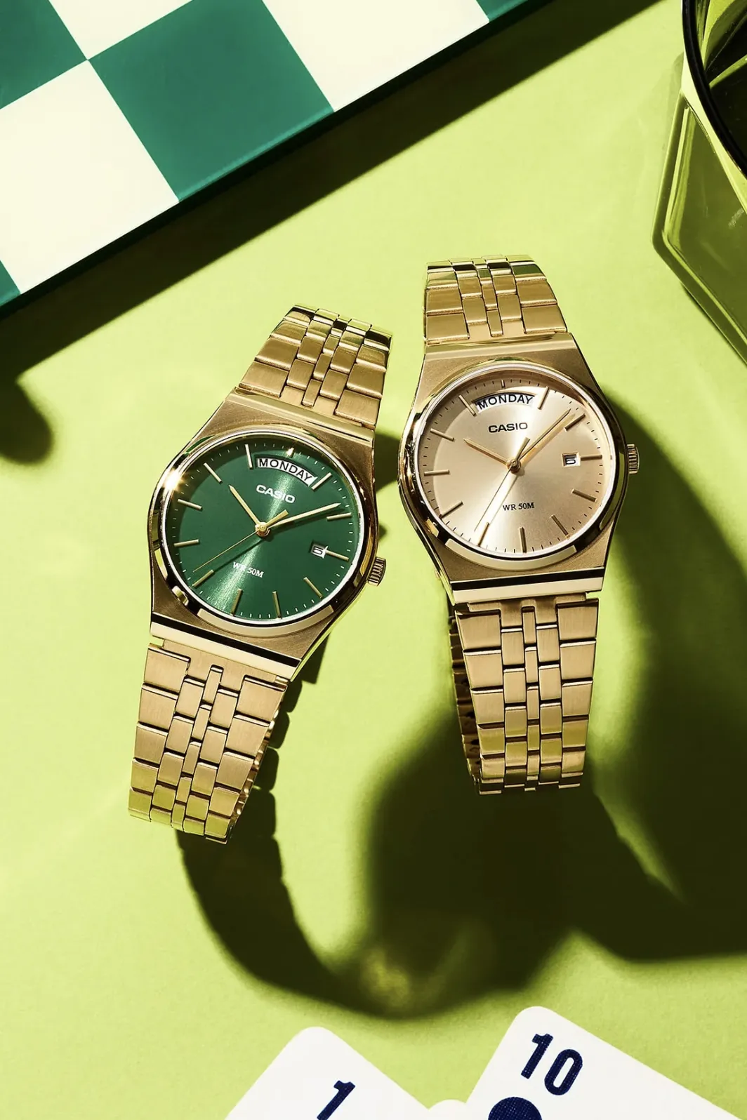CASIO VINTAGE MTPB146G-9A WATCH - GOLD