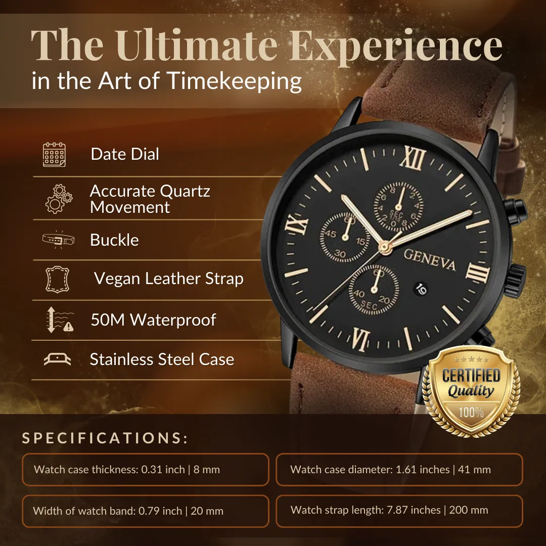 CASUAL ANALOG QUARTZ WATCH | Stylish and Timeless