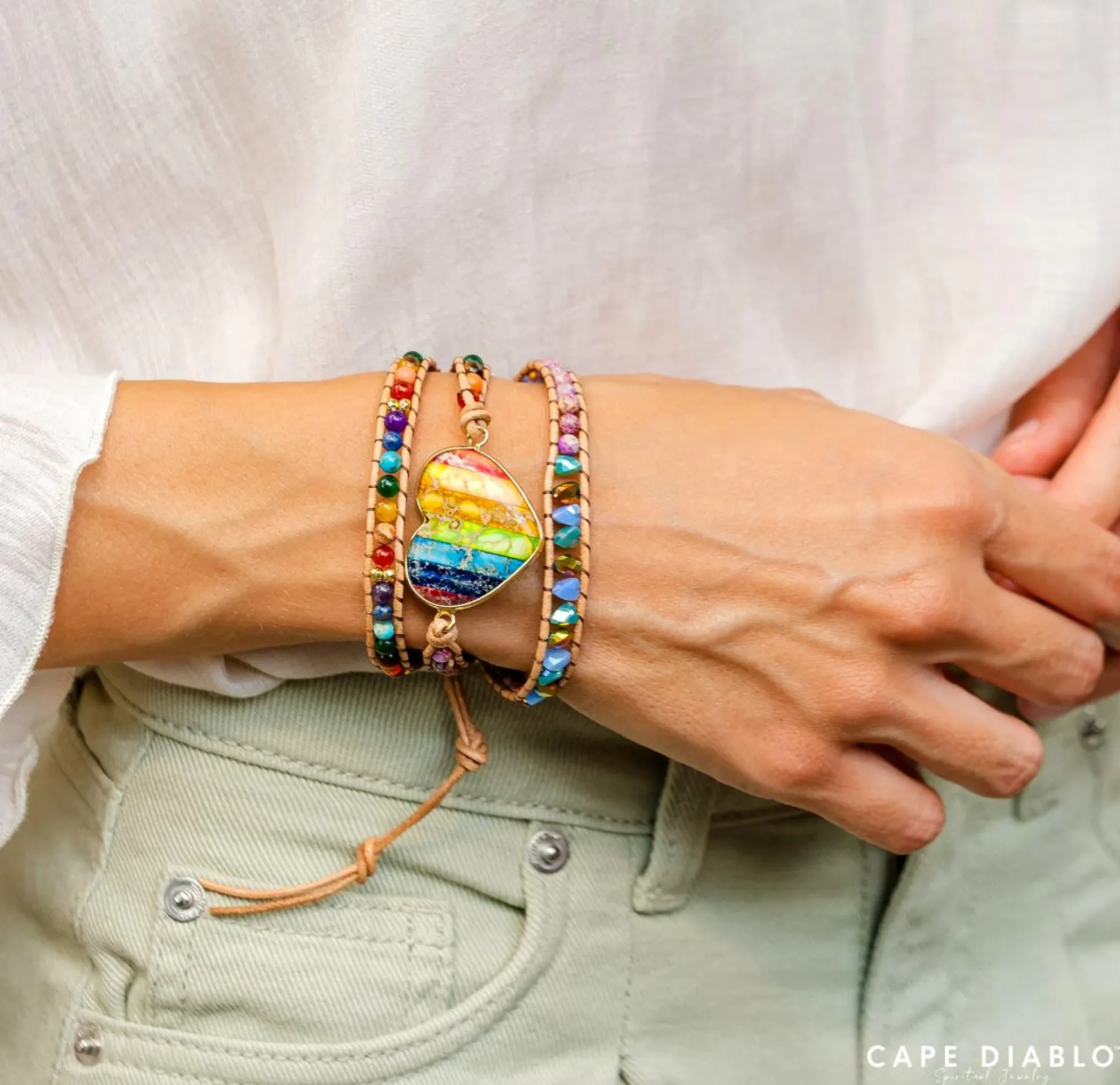 Chakra Love Rainbow Wrap Bracelet