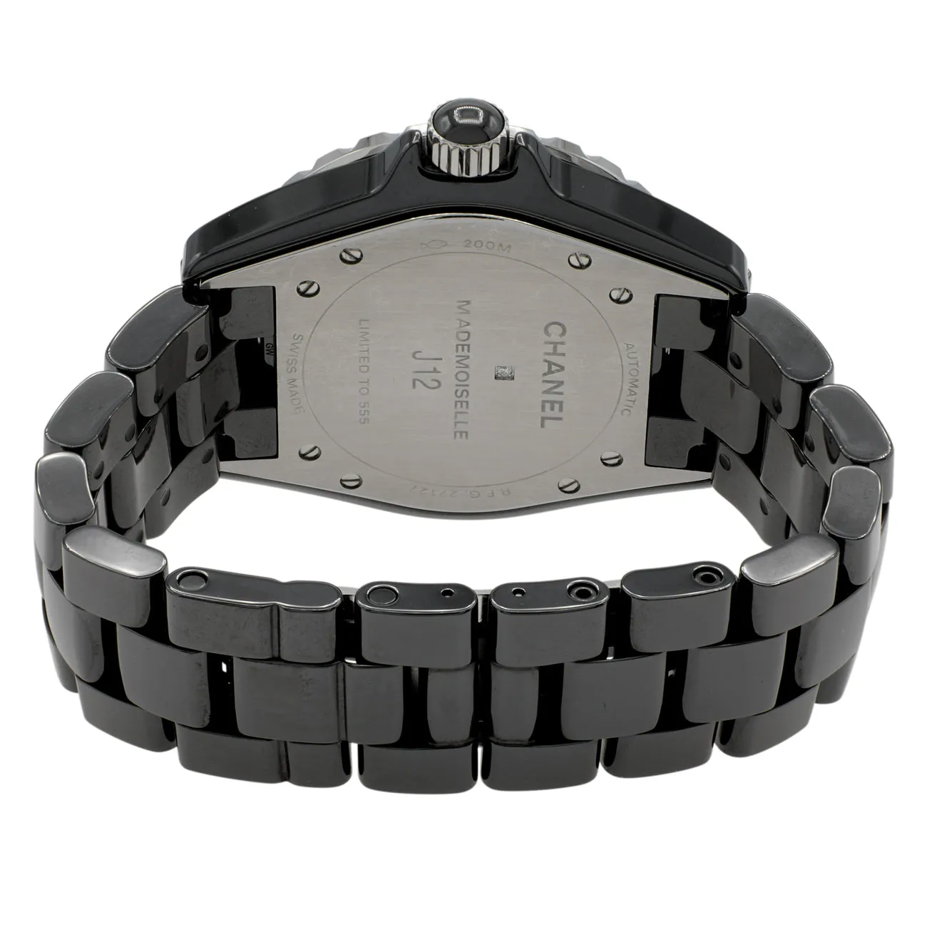 Chanel Black Ceramic J12 Mademoiselle Automatic H5242