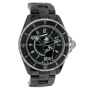 Chanel Black Ceramic J12 Mademoiselle Automatic H5242