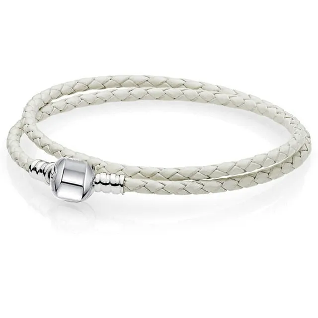CHIELOYS High Quality Authentic Silver Color Snake Chain Fine Bracelet Fit European Charm Bracelet for Women DIY Jewelry Making