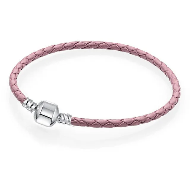 CHIELOYS High Quality Authentic Silver Color Snake Chain Fine Bracelet Fit European Charm Bracelet for Women DIY Jewelry Making