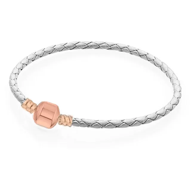 CHIELOYS High Quality Authentic Silver Color Snake Chain Fine Bracelet Fit European Charm Bracelet for Women DIY Jewelry Making