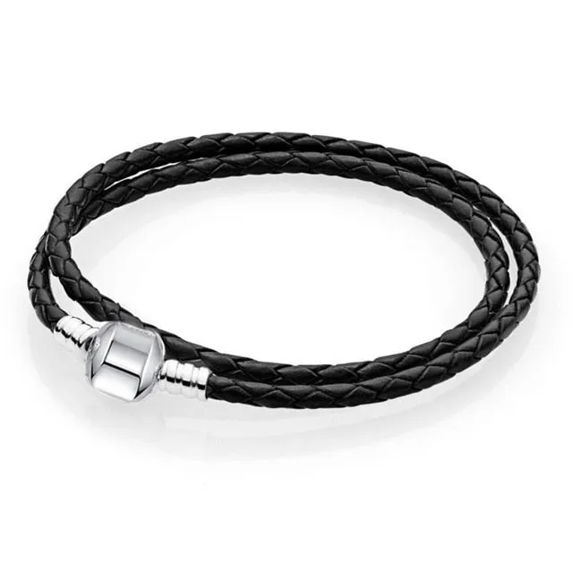 CHIELOYS High Quality Authentic Silver Color Snake Chain Fine Bracelet Fit European Charm Bracelet for Women DIY Jewelry Making