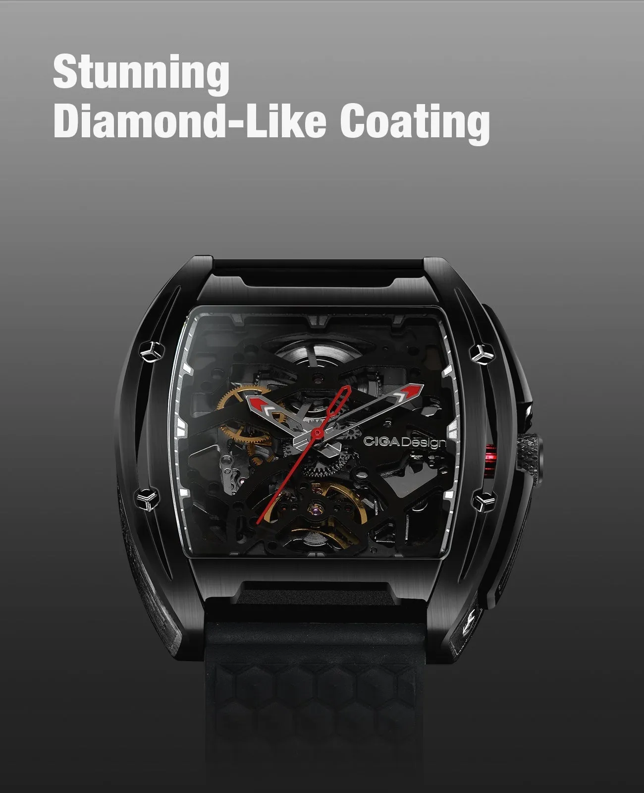 CIGA DESIGN Automatic Watch for Gents With Additional Strap - Z031-BLBL-W15BK