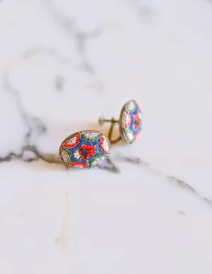 Coloful Mosaic Earrings Made in Italy