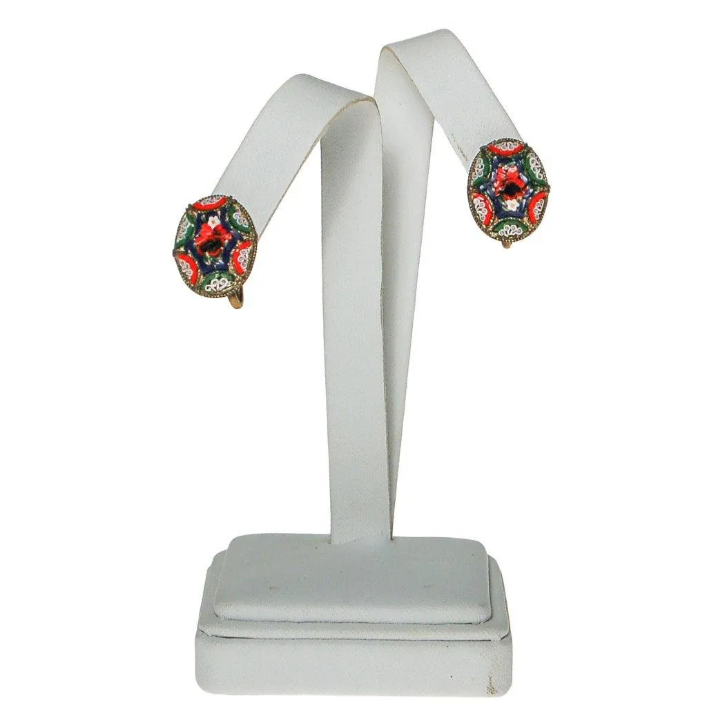 Coloful Mosaic Earrings Made in Italy