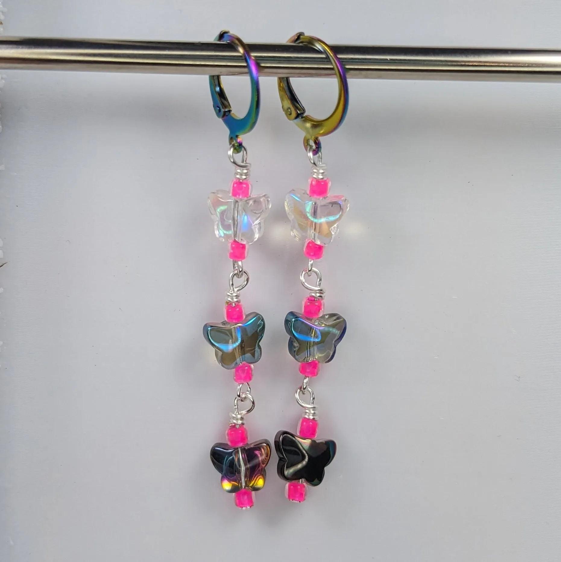 Crystal Butterfly Markers & Earrings