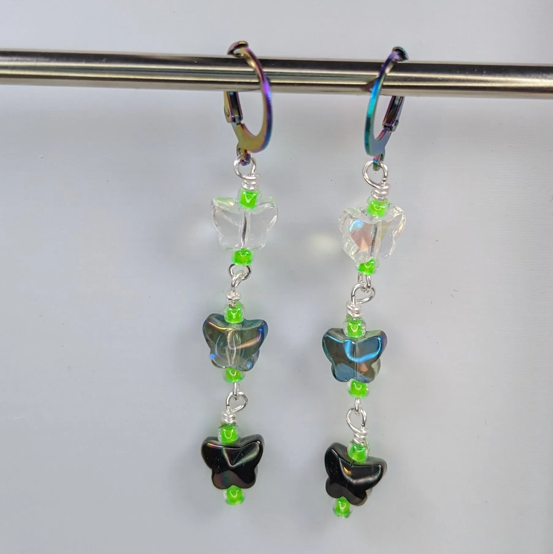 Crystal Butterfly Markers & Earrings