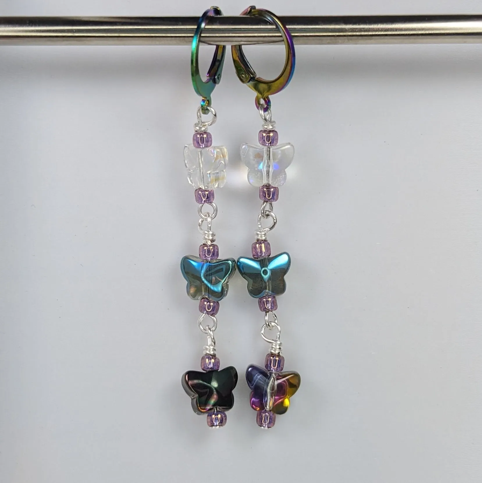 Crystal Butterfly Markers & Earrings