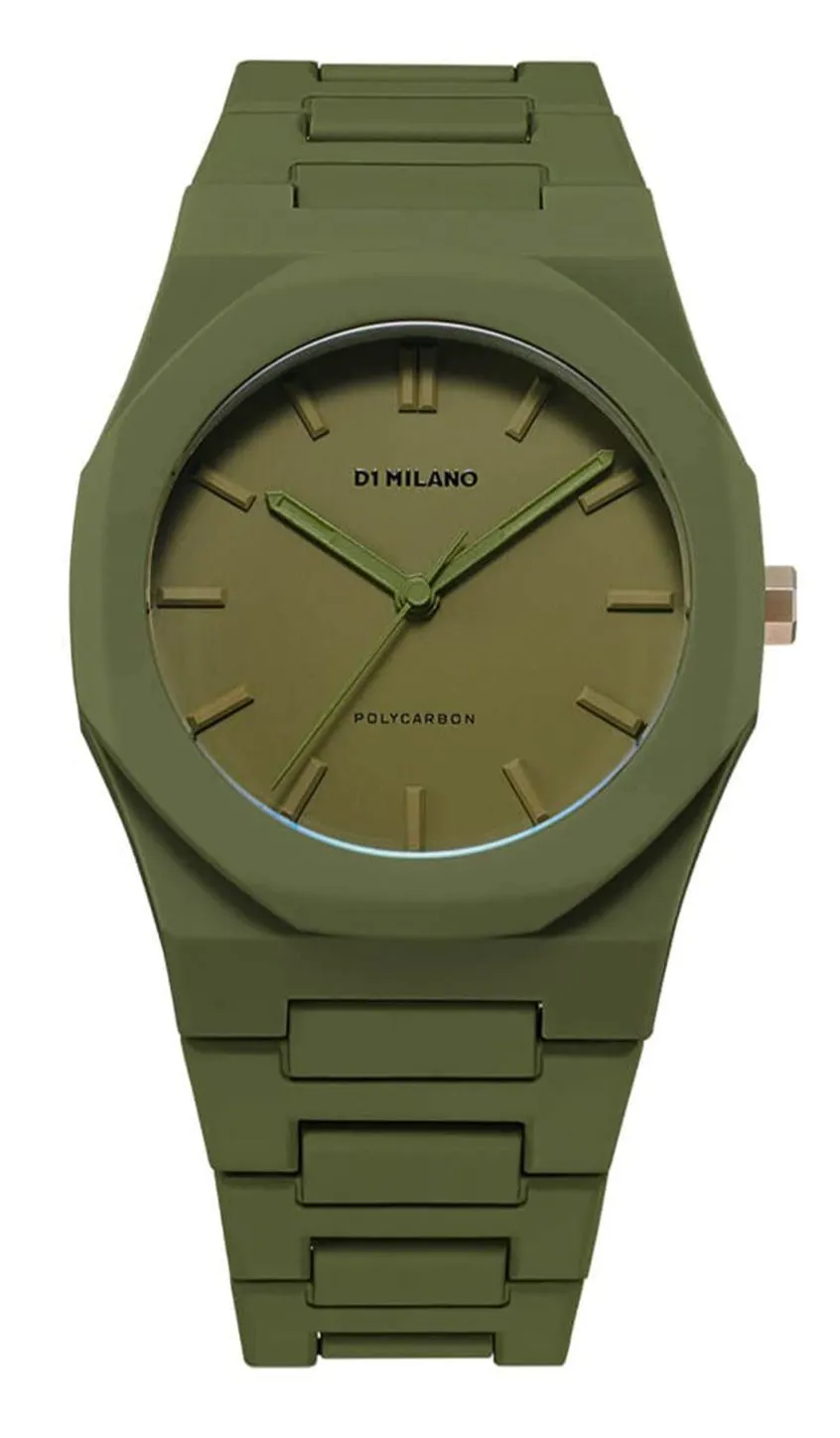 D1 Milano Analog Green Dial Gents Watch-PCBJ22